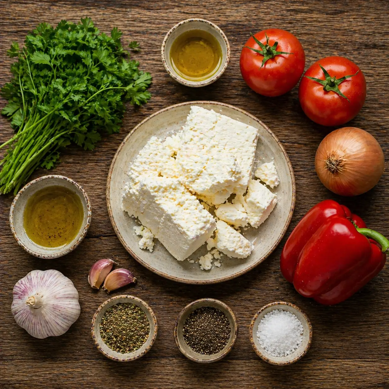 Pan-Fried Vegetables with Chanakh Cheese
