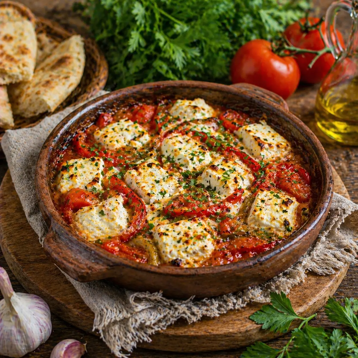Pan-Fried Vegetables with Chanakh Cheese